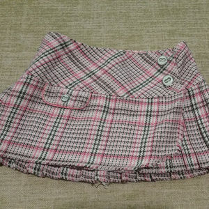 Abercrombie & Fitch pink plaid mini skirt